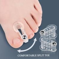 Corrector De Ballena Hallux Valgus 2pcs Separador De Dedos Del Pie Corregidor De Dedos Del Pie Herramienta De Cuidado Del Pie Silicone - details 2