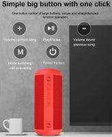 Altavoz Bluetooth portátil, altavoz de sonido Estéreo inalámbrico subwoofer waterproof, Viajes para, Al Aire Libre, hogar y Fiesta, Negro - details 2