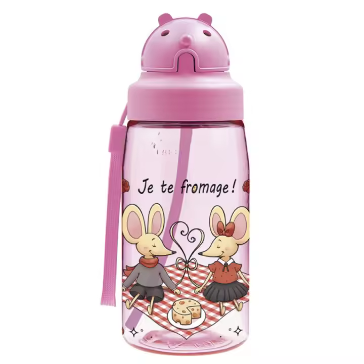 Botella FROMAGE de tritan 450 ml con pajita de Laken - 1