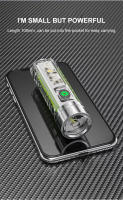 Mini Linterna De Cadena Con Carga Rápida Tipo C Multifuncional Retráctil Impermeable Con Luz Fluorescente Y Magnético Para Camping - details 7