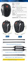 Bolsa De Motocicleta Impermeable 100% MOTOCENTRIC 37L Gran Capacidad Multifuncional Para Hombro Cintura Y Pierna Equipamiento Moto - details 1