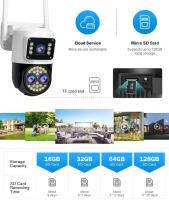 Cámara De Seguridad IP WIFI Para El Hogar 12MP Tríptico Lente 10x Zoom Vídeo HD Vigilancia CCTV Exterior Cámara De Seguridad Inalámbrica Yoosee - details 12