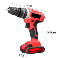 Taladro Inalámbrico 21V 40N.m 2500RPM - 650W Multifunción con Batería Litio, Incl. 2 Baterías + 30 Accesorios para Madera/Metal/Hormigón - details 2