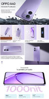 OPPO Smartphone A40 4G Starry Purple Snapdragon 6s Gen1 4GB+128GB|Pantalla 6.67" HD+ 90Hz | Cámara 50MP | Batería 5100mAh SUPERVOOC 45W - details 0