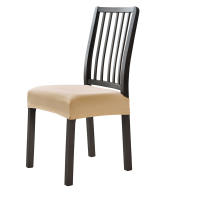 Cubierta De Silla De Comedor Suave De Velours Color Sólido Cubierta De Asiento Desmontable Antipolvo Fundas De Silla Para Hotel Y Hogar - details 8
