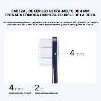 XIAOMI MIJIA T700 Cepillo De Dientes Eléctrico Ultrasonido Con Luz LED Y Control Por APP Blanqueamiento De Dientes Limpiador Oral Para Adultos Incluye 2 Cabezales Y Base De Carga - details 4