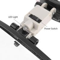 2X 3.5X 4.5X 5.5X Lupa Lente de Cristal Óptico Lupa de uso múltiple Luz LED - details 2