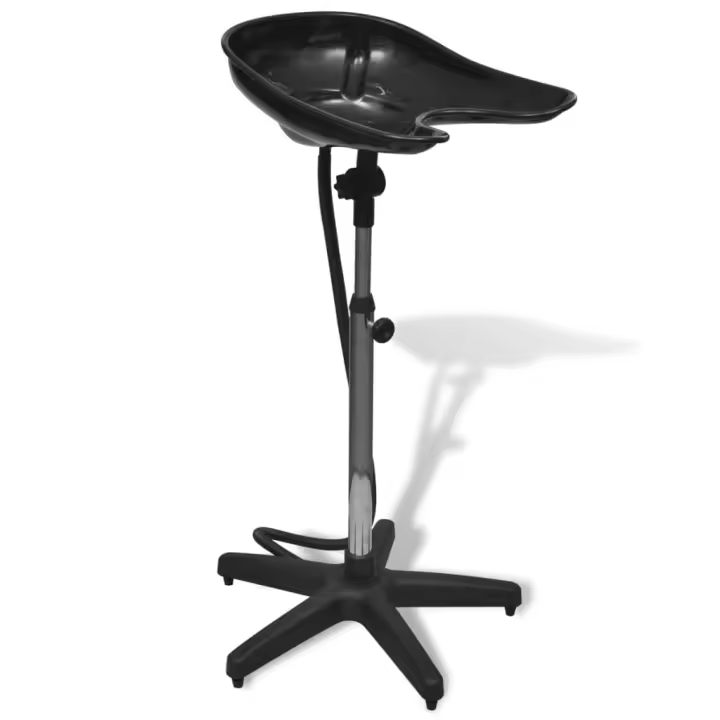 Lavacabezas portátil de peluquería, negro - 1