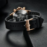 Reloj De Cuarzo Para Hombre PAGANI DESIGN Con Cristal De Zafiro Auto Fecha Cronógrafo Resistente Al Agua Acero Inoxidable Lujo - details 28