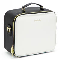Bolso De Maquillaje Para Mujer En Cuero PU Gran Capacidad Resistente Al Agua Con Espejo Multifuncional Estilo Lady - details 16