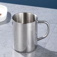 Taza De Café De Acero Inoxidable 200/300/400ML Taza Termo Doble Capa Antigolpes Portátil Para Bebidas Como Cerveza Té Jugo - details 3