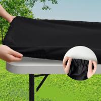 Mantel Impermeable Para Picnic Con Banda Elástica Alrededor Para Fiesta En Casa Boda Banquete Material De Poliéster Tela Rectangular - details 0