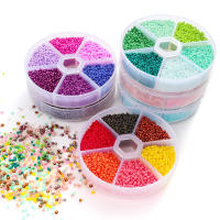 Kit De Hilo De Vidrio Pequeño 2mm Para Pulseras Colores Variados Artesanía Para Creación De Joyería DIY Kit De Contas - details 0