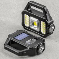 Linterna LED Super Brillante Recargable Solar USB Para Camping Pesca Emergencias Exterior Torcha Con Luz Cobertura De 100-200 M ABS Resistente Al Agua Y Choques - details 0