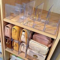 Estante De Acrílico Para Bolso De Lujo Organizador De Armario Divisor De Espacio Para Mujer Estante De Exhibición De Bolso Y Libros Tres Niveles Ecológico - details 0