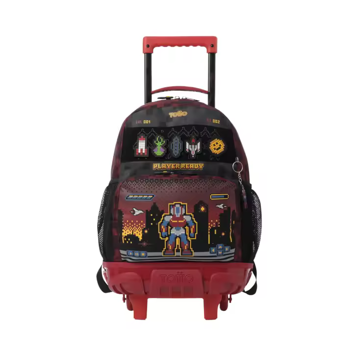 Totto Mochila infantil ruedas Digibot -Dimensiones:29.5 x 41.5 x 19 cm-Material:Poliester - 1