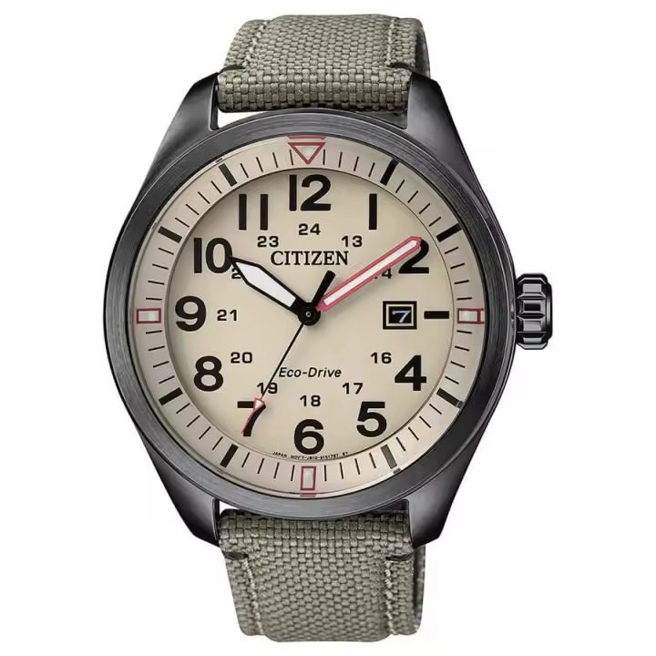 Reloj Citizen hombre Eco-drive con esfera y correa marrón Of collection - 1