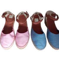 Alpargatas ANIMS con cuña de yute modelo CASTILLA- Estilo y comodidad para tus pies - VEGANO - Disponible en azul o rosa - details 0