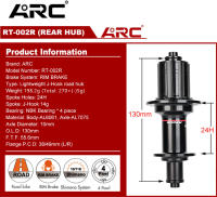 Hub De Bicicleta ARC Para Carretera 24H Ultraligero 280g V Brakes 4 Pawls 48 Clicks Frente 100mm Trasero 130MM Engranaje HG - details 3