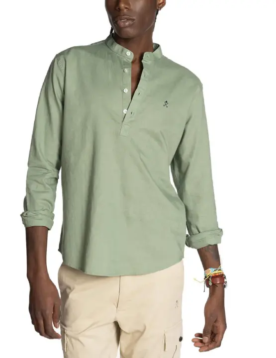 Polera Harper&Neyer verde cuello mao para hombre - 1