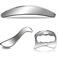 Herramienta De Masaje Gua Sha En Acero Inoxidable Herramienta De Scraper Muscular Terapia Física Herramientas De Gua Sha Para Músculos - details 3