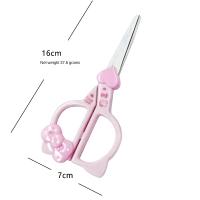 Tijeras De Arte Kawaii Hello Kitty Sanrio Para Niñas Escuela Oficina Suministros De Papelería Cuchillo Manual KT Gato Regalos Para Niñas - details 5