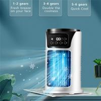Enfriador de aire para el hogar, ventilador eléctrico de escritorio para estudiantes, pequeño, para oficina, refrigeración por USB
