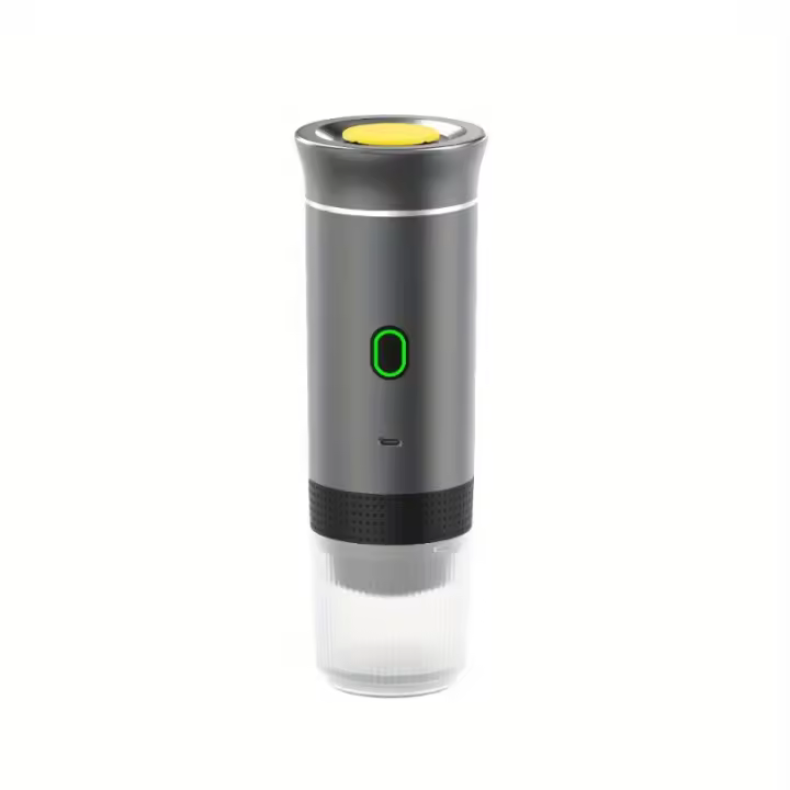Máquina de Espresso Portátil Compacta - Alimentada por USB y Batería, Batería de Lithium Recargable, Calentamiento Inalámbrico, Máquina de Café with Bomba para Casa U Oficina - 1