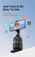 Soporte De Teléfono Con Seguimiento Facial Automático TOKQI-P03 Gimbal Inteligente 360° Rotación Para Smartphone Y Cámara De Acción Ideal Para Vlogs - details 6