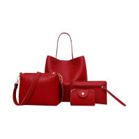 Juego De 4 Bolsos Para Mujer Estilo Elegante Monedero De Cuero PU Bolso De Hombro Mensajero Bolso De Mano Moda Accesorio Decorativo Para Mujer - details 1