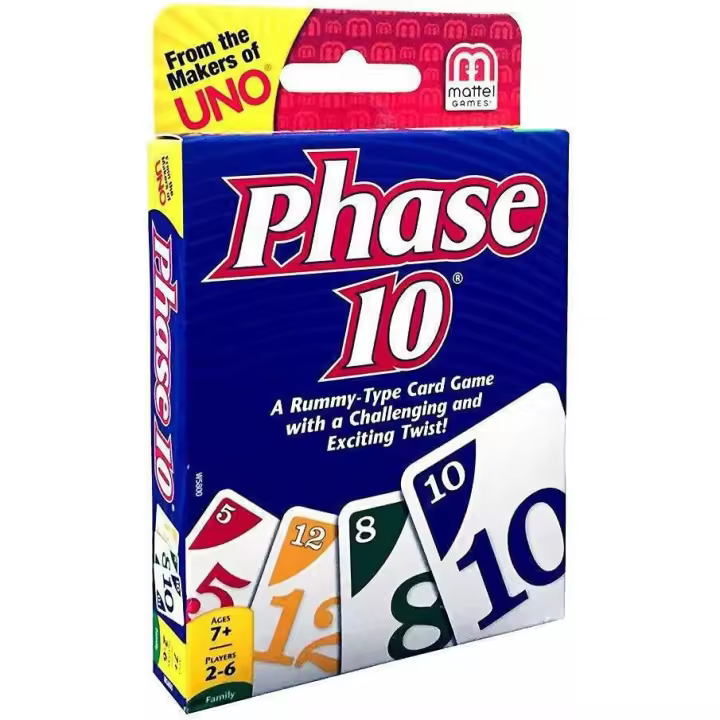 Juego de cartas Phase 10, para mayores de 7 años - 1