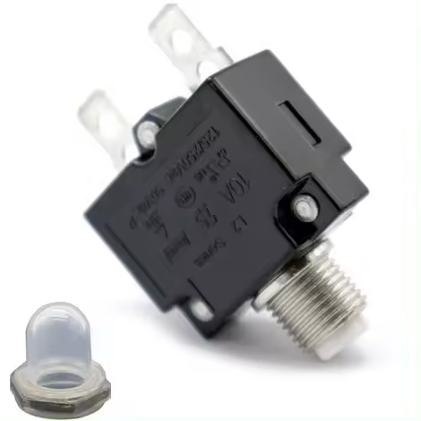 [2023] Interruptor Térmico de Reinicio AC 125/250V 10 A Protección Contra Sobrecarga - Disyuntor de Alta Calidad - 1