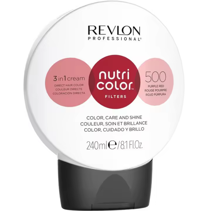 REVLON PROFESSIONAL NUTRI COLOR FILTERS 500 ROJO PURPURA 240ML - 1