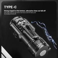 Linterna Portátil Super Brillante Con 3 LED Y Clip Para Pluma Y Imán En La Cabeza Batería Integrada Carga USB Para Emergencias Y Uso Al Aire Libre - details 7