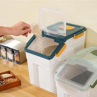 DZL contenedor de plástico para comida pienso para mascota con Ruedas  36.50L tapa desmontable y hermetico (ancho 22cm x alto 41.50cm x largo 40cm) - details 1
