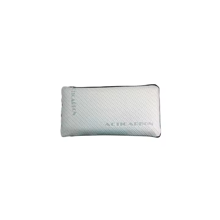 BLOOM STORE-Almohada Viscoelástica Carbono Active con ventilación 3D,con Funda de Hilo de Plata y Tejido 3D Transpirable, cara verano e invierno, mejora de transpiración, perfecta para mejorar el des - 1