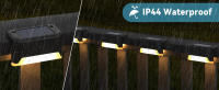 Luces Solares Para Pared 12 Piezas Luz LED Impermeable Para Accederillas Escaleras Valla Jardín Patio Camino Exterior - details 6