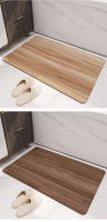 VIKAMA Alfombra De Baño Sencilla Imitación Madera Negra Absorbente Rápido Secado No Eslipiente Y Resistente a La Suciedad Decoración Del Hogar - details 8