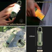 Mini interior LED recargable para camping, Luz portátil para exteriores con carro, Luz Blanca Cálida y luz roja, Modos 6, con flash de señalización - details 1