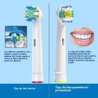 Hot Sale Cabezal Cepillo Dientes Eléctrico, Ondulado, Redondo, Limpieza, Blanqueamiento y Pulido, Cuidado de Encías, Limpieza de Lengua, Cabezal Cepillo Estándar, PBT, Respetuoso con el Medio Ambiente, Cabezales Cepillo Niños, Cabezales Cepillo Sensibles - details 8