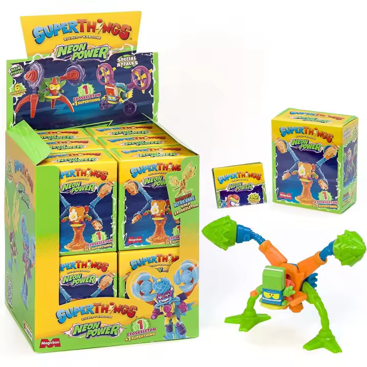 Colección Completa de 6 Exoskeletons. Cada Caja Contiene 1 Exoskeleton + 1 SuperThing + 1 Checklist. Compatibles con SuperThings y Kids - 1
