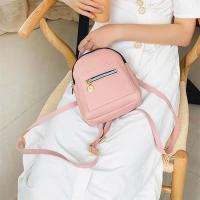 Mochila Mini Para Mujer De Cuero PU Multifuncional Bandolera Pequeña Color Sólido Fresco Bolsa De Hombro Para Teléfono Móvil - details 22
