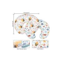Paquete de 2 Fundas Almohada Lactancia para Bebe recién Nacido en Forma U Lactancia Materna Funda de peluche con Bosques y Flores 22,5x18 Pulgadas (Abeja + Animales) - details 1