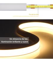 Tira De LED COB Neón 24V 10M Con Control Remoto RF Dimmable 320 LEDs/m Flexible Para Decoración De Jardín Luz De Tubo De Cinta - details 2