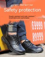 Zapatos De Seguridad Para Hombre Zapatillas De Punta De Acero Ligera Botas Impermeables Protección Industrial Para Los Pies Envío Gratis - details 2