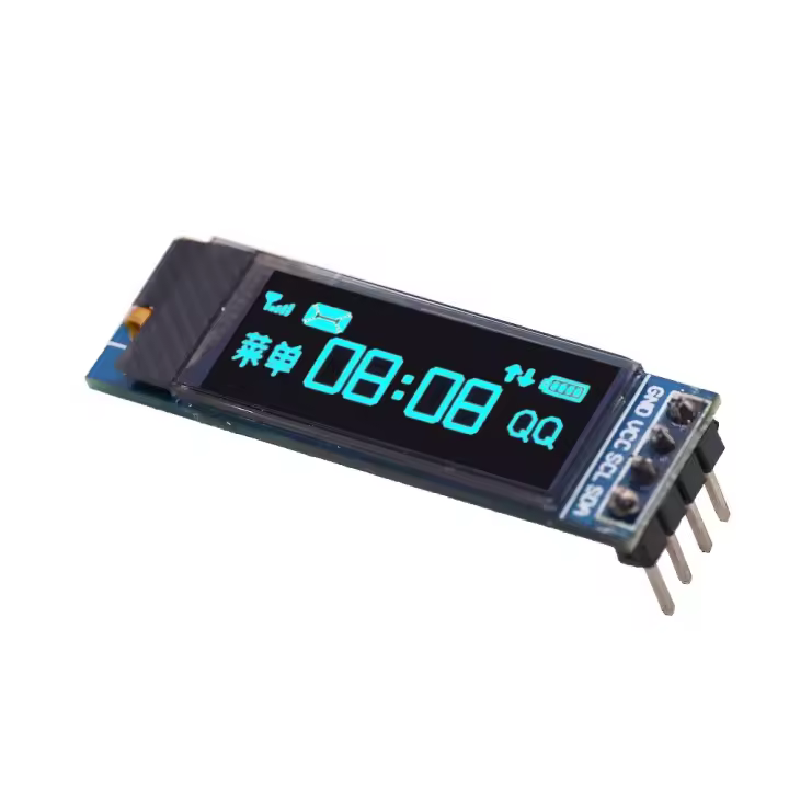 Módulo De Pantalla OLED 0.91 Pulgadas Interfaz I2C Pantalla LCD 128X32 SSD1306 Luz Azul/Blanca 3.3V5V Para Electrónica De Consumo - 1