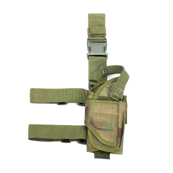 Bolsa táctica para accesorios de exterior con hebilla a juego de colores, mallas de camuflaje militar tipo tornado - 1