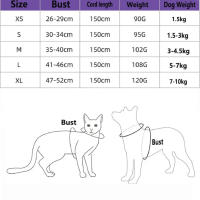 Harnés Para Gatos Con Correa Set De Verano Transpirable Malla Reflectante Para Perros Y Gatos Pequeños Con Cinturón De Pecho - details 0