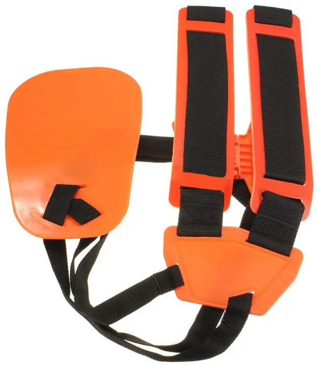 Almohadilla Ajustable Para Motosierra Doble Encaje Con Correa De Hombros Para Cortacésped Protector De Jardín Color Ámbar - 1