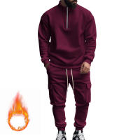 Conjunto Deportivo Casual Para Hombres Verano Otoño Invierno Con Cierre De Cremallera Y Veludo Tejido De Poliéster Talla S a XXXL - details 82